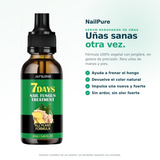 NailPure · Sérum Renovador para Uñas con Hongos | Jengibre + Árbol de Té | 20 ml